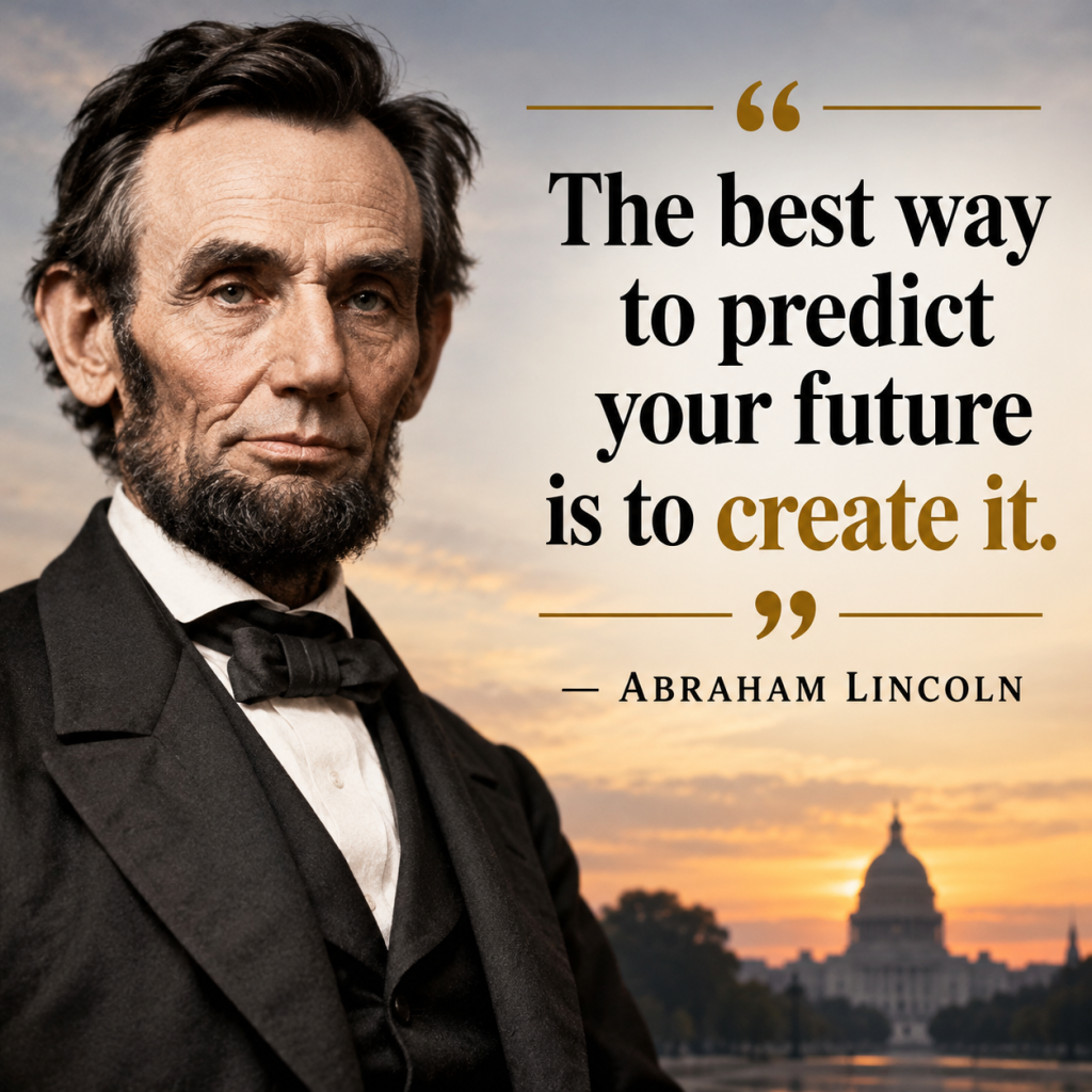 The best way to predict your future is to create it. — Anonymous