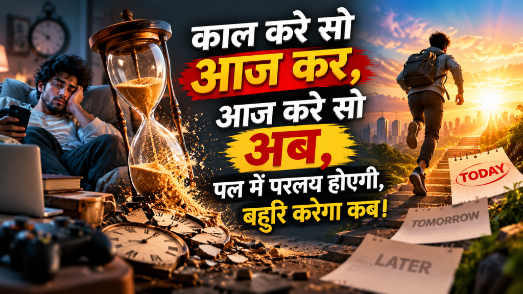 काल करे सो आज कर, आज करे सो अब, पल…